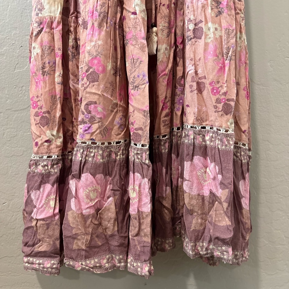 Spell & The Gypsy Pink Spaghetti Strap Long Dress - Picture 7 of 8
